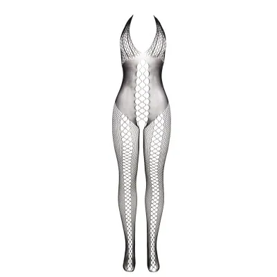 Bodystocking Mit Offenem Rücken Und Kreuzdetails Schwarz – Subblime