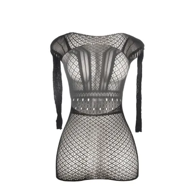 Kurzes Netzkleid Mit Nacktem Rücken – Subblime