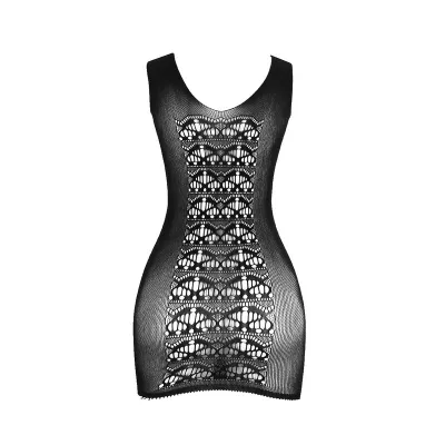 Short Elastic Mesh Bodystocking Black – Subblime