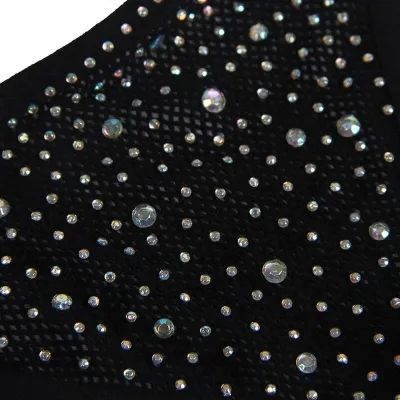 Black Mesh Bodystocking with Gloves and Diamonds – Subblime