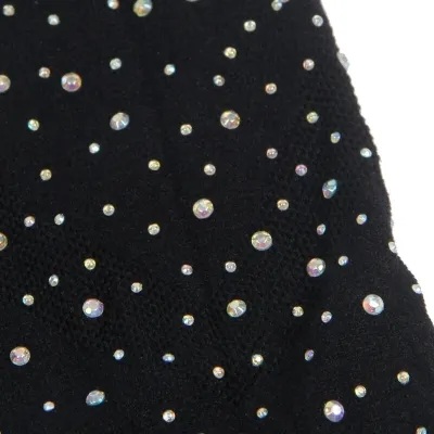Mesh Bodystocking With Brilliant Diamonds Black – Sublime