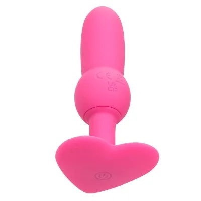 First Time Anal Plug With Bead Probe 10 Modes Pink – Calex