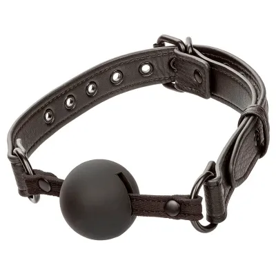 Nocturnal Ball Gag Silicone Black – Calex