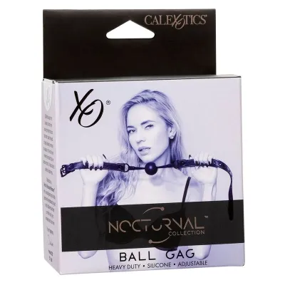 Nocturnal Ball Gag Silicone Black – Calex