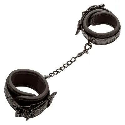 Nocturnal Leder Handgelenk Manschetten Schwarz – Calex