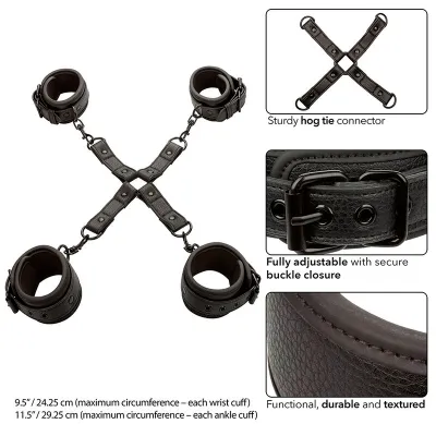 Nocturnal Hog Tie Connector Cuero Black – Calex