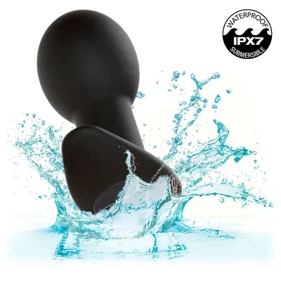 Rock Bottom Anal Plug 10 Modes Silicone Black – Calex