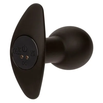 Rock Bottom Anal Plug 10 Modes Silicone Black – Calex