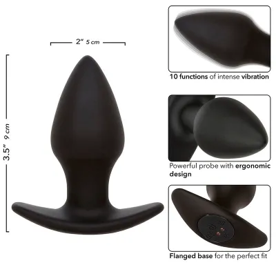 Rock Bottom Perfect Anal Plug 10 Modes Silicone Black – Calex
