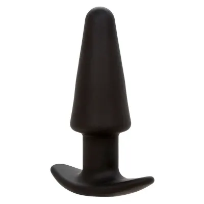 Rock Bottom Tapered Anal Plug 10 Modes Silicone Black – Calex