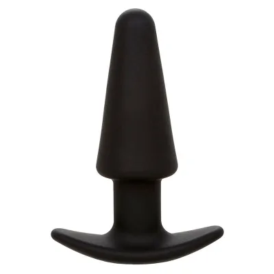 Rock Bottom Tapered Anal Plug 10 Modes Silicone Black – Calex
