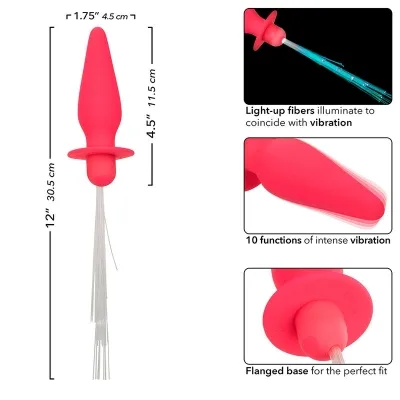 Southern Lights Light Up Analstecker 10 Modi Silikon Rosa – Calex