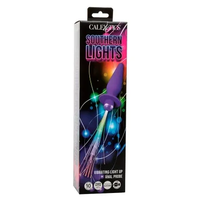 Southern Lights Light Up Analstecker 10 Modi Silikon Lila – Calex