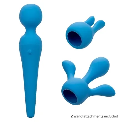 Couture Kit Vibrator Wand 10 Modes Blue – Calex