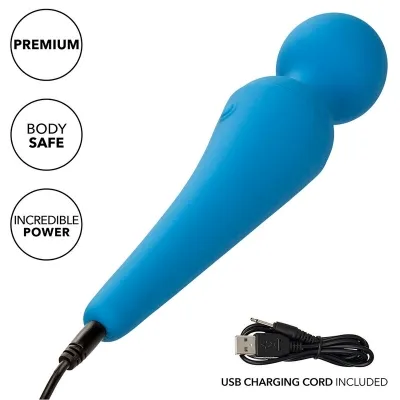 Couture Kit Vibrator Wand 10 Modes Blue – Calex