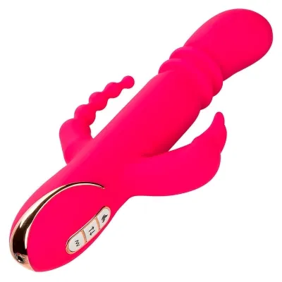 Jack Fantasy Triple Heated Vibrator Rabbit Pink | Calex