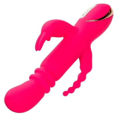 Jack Fantasy Triple Heated Vibrator Rabbit Pink | Calex