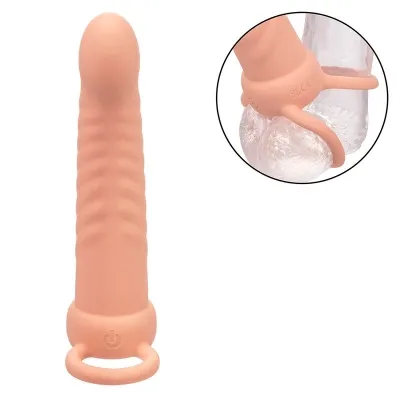 Maxx Ribbed Dual Penetrator 10 Modes Meat – Calex