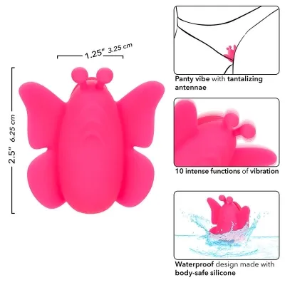 Neon Vibes The Flutter Vibe Stimulator 10 Modes Pink | Calex