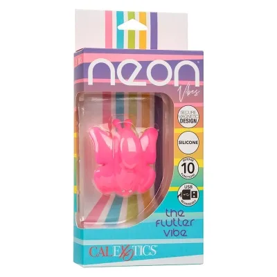Neon Vibes The Flutter Vibe Stimulator 10 Modes Pink | Calex