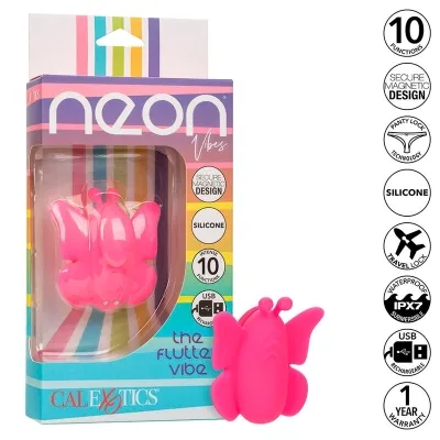 Neon Vibes The Flutter Vibe Stimulator 10 Modes Pink | Calex