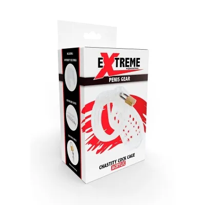 Extreme Penis Cage Acrylic Adjustable Clear – Hidden Desire