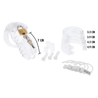Extreme Penis Cage Acrylic Adjustable Clear – Hidden Desire