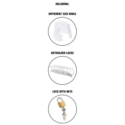 Extreme Penis Cage Acrylic Adjustable Clear – Hidden Desire