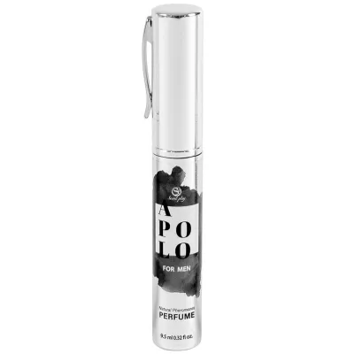 Silver perfume bottle with the inscription "APOLO FOR MEN", 9.5 ml.