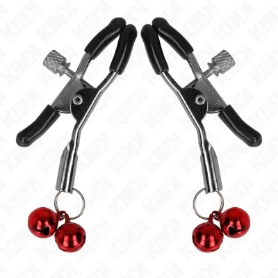 Doppelte Glocken-Nippelklammere Rot 6cm – Kink