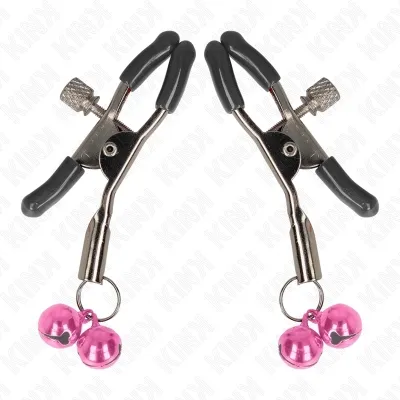 Doppelglöckchen-Nippelklammer Rosa 6cm – Kink