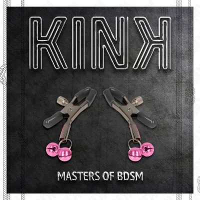 Doppelglöckchen-Nippelklammer Rosa 6cm – Kink