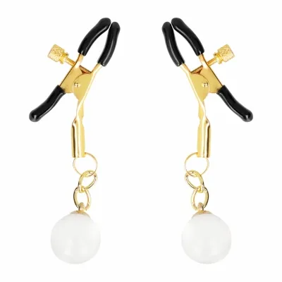 Glasperlen-Nippelklammern Gold 6cm – Kink