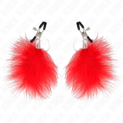 KINK - FEDERNIPPENKLEMME ROT 7 CM