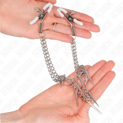 Nippelklemmen Mit Spikes Ketten 30cm – Kink