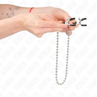 Pearl necklace nipple clamps 30cm – Kink