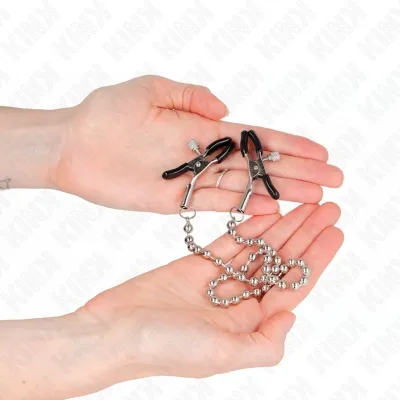 Pearl necklace nipple clamps 30cm – Kink