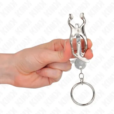 O-Ring Japanese Cloverleaf Nipple Clamps Silver – Kink