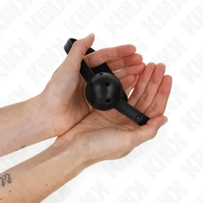 Simplicity Black Breathable Ball 4.5cm Gag 62 x 1.5cm – Kink