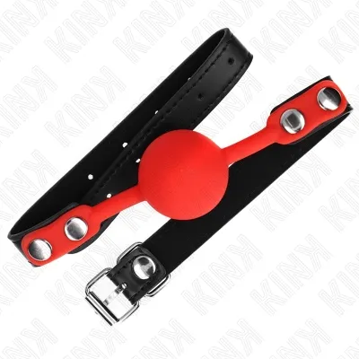 Red silicone ball 4cm gag 60 x 2cm – Kink