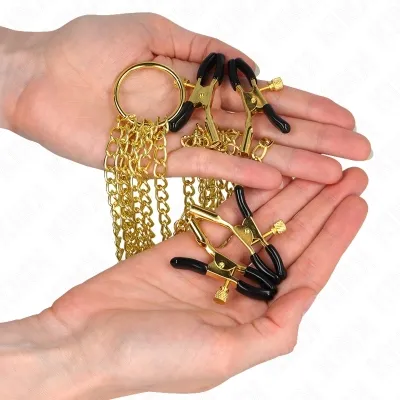 4 Adjustable Nipple and Clitoral Clamps, Gold – Kink