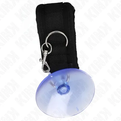 Wrist restraints with suction cups, black, 29-40cm x 5cm – Kink