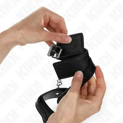 Handgelenkfesseln Mit Schlangenmuster Schwarz – Kink