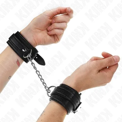 Handgelenkfesseln Mit Schlangenmuster Schwarz – Kink
