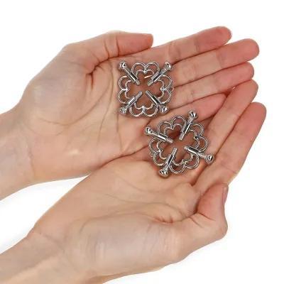Metallic flower nipple clamps – Kink