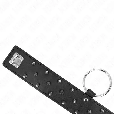 Necklace with leash 65cm with silver studs Model 5 – Kink