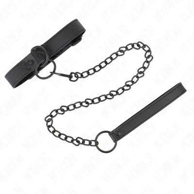 Halsband Mit Dunkler Leine 65cm – Kink