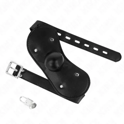 Ball Gag Mundmaske Mit Schloss Verstellbar 42-60cm – Kink