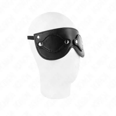 Kunstledermaske Mit Abnehmbaren Augenabdeckungen – Kink