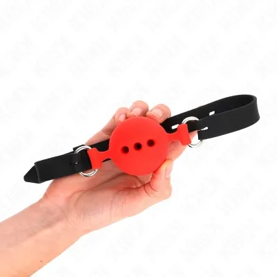Vollsilikon-Klappen 55 X 2cm Mit 5cm Kugel Größe L Rot – Kink